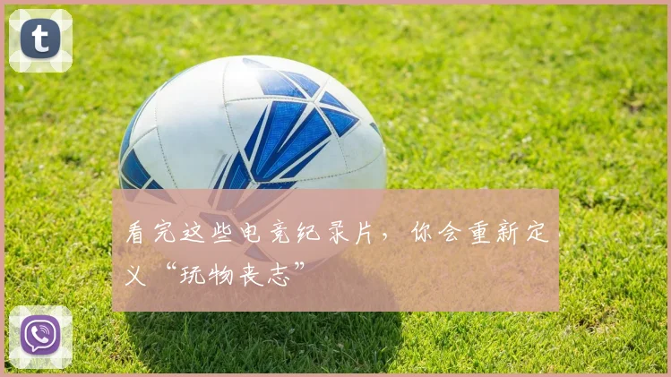 看完这些电竞纪录片，你会重新定义“玩物丧志”